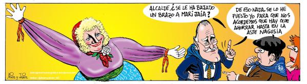 Mari Jaia también tiene que ahorrar en la Aste Nagusia de Bilbao