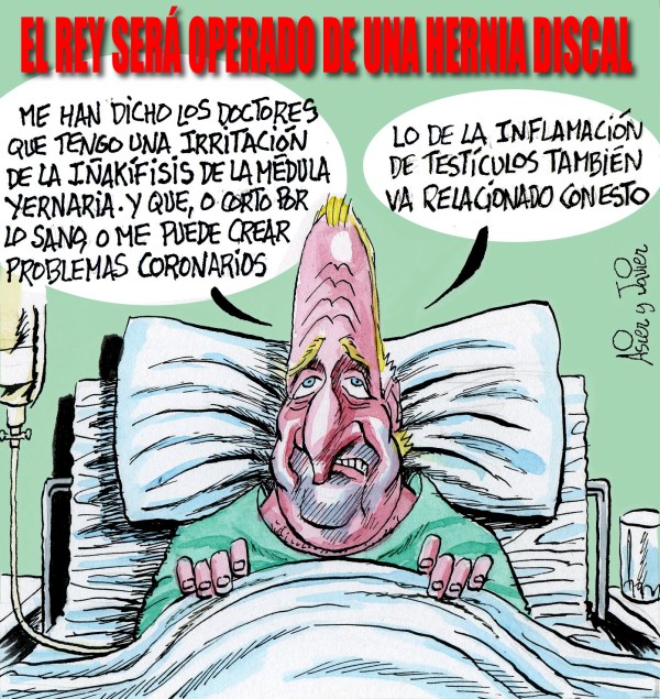 El Rey, Juan Carlos, Hernia, Urdangarin, Noós, Casa Real, Caricatura 