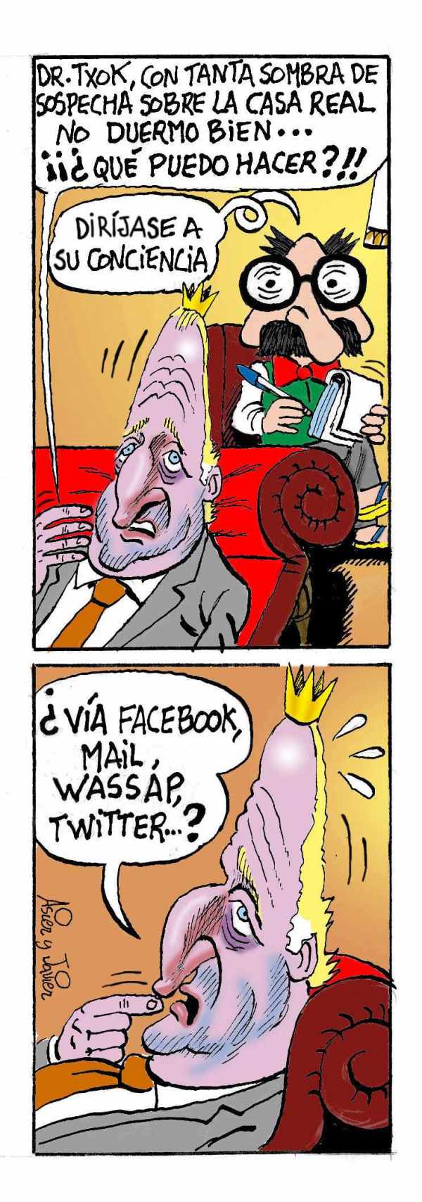 Rey, Juan Carlos, Borbón, Casa Real, Caricatura, Doctor Txok