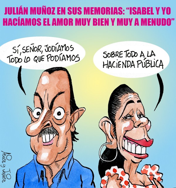 Julián Muñoz afirma en sus memorias que la Pantoja y él fueron un par de follarines