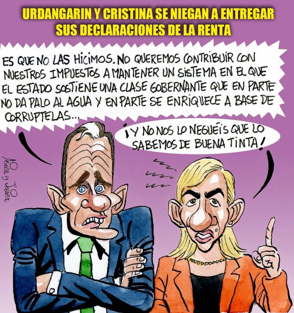 Urdangarin y Cristina se niegan a entregar sus declaraciones del IRPF al juez