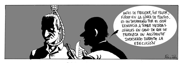 A la pena de muerte, NO