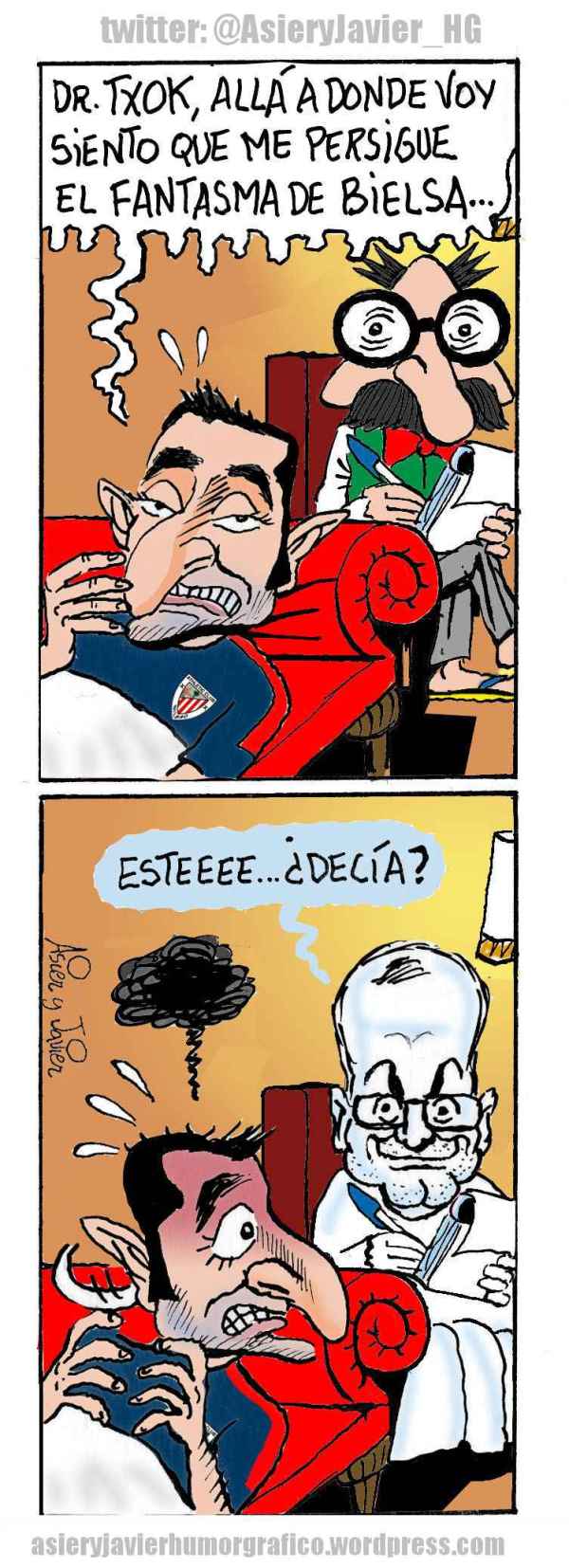 Ernesto Valverde, preocupado por el fantasma de Bielsa, en la consulta del doctor Txok