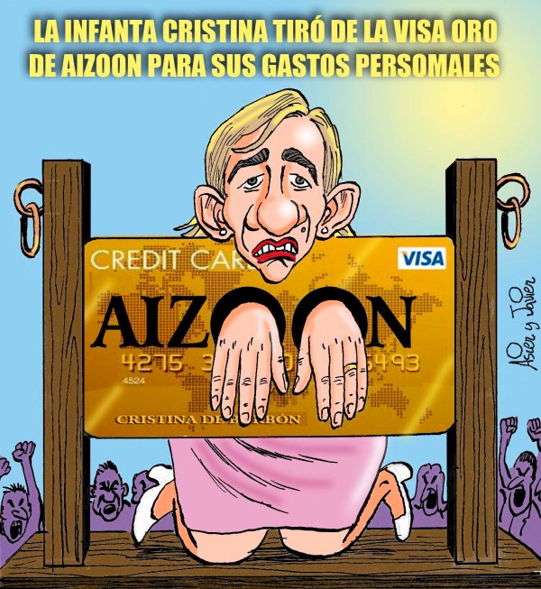 Cristina se pilla los dedos con la tarjeta de Aizoon Cristina se pilla los dedos con la tarjeta de Aizoon