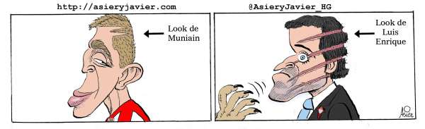 Muniain lidera los zarpazos del Athletic copero al Celta de Luis Enrique. Humor gráfico.