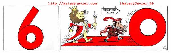 Con los 6 goles al Almería en SanMamés, el Athletic recupera el acierto y se asienta en la zona Champions. Humor gráfico. Con los 6 goles al Almería en SanMamés, el Athletic recupera el acierto y se asienta en la zona Champions. Humor gráfico.