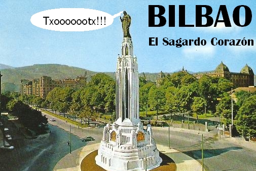¡Ha empezado la temporada de la sidra! Incluso en Bilbao, con el txotx del Sagardo Corazón. Humor.