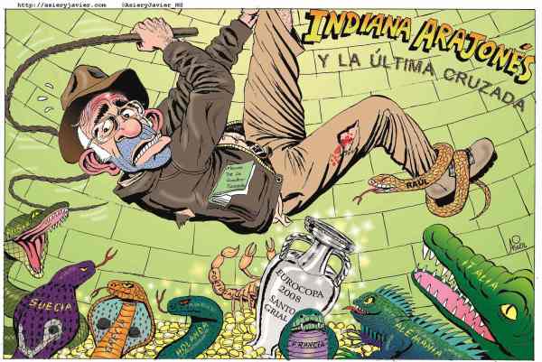 Luis Aragonés, un tipo especial. Viñeta, caricatura, humor gráfico.