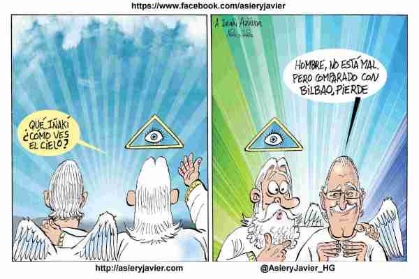 Azkuna, bilbaino eterno . Viñeta. Azkuna, bilbaino eterno . Viñeta.