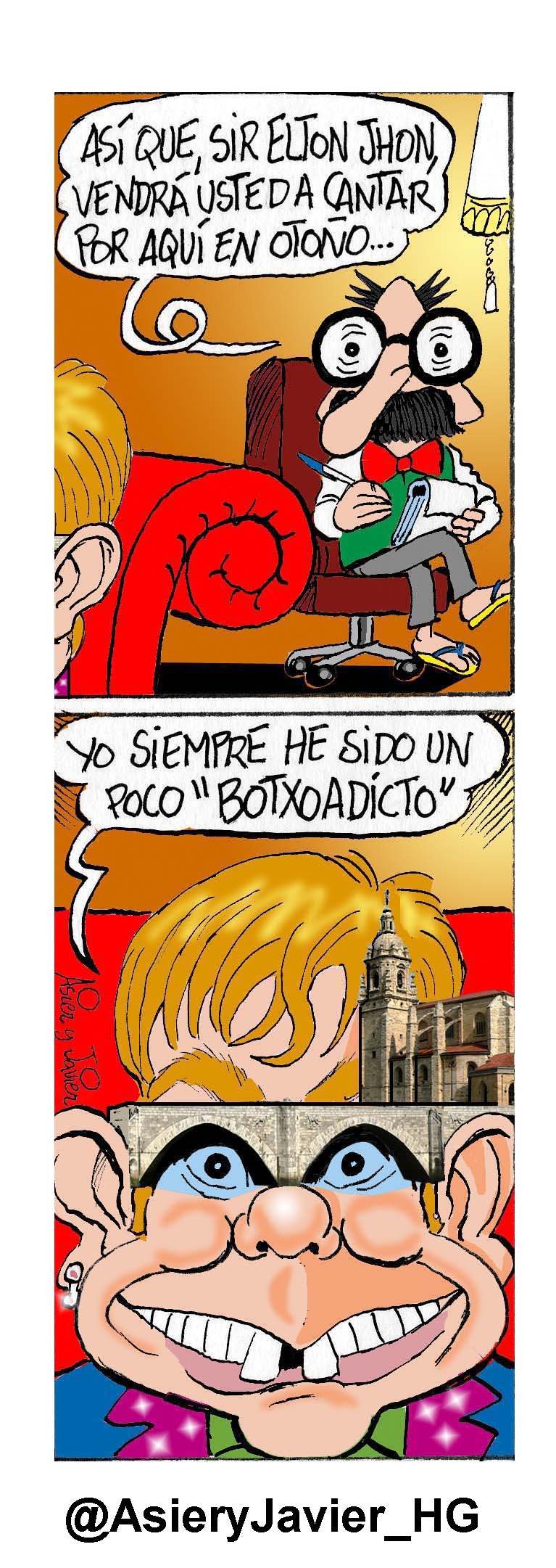 El doctor Txok se entera de que ya están a la venta las entradas del concierto de Elton Jhon en Bilbao