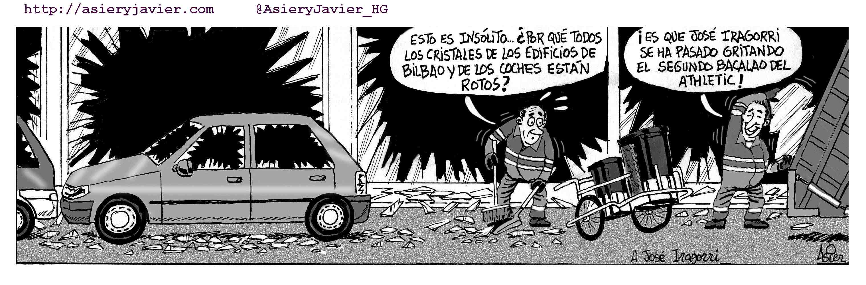 A Jose Iragorri, la voz del Athletic de Bilbao. Viñeta, DEP