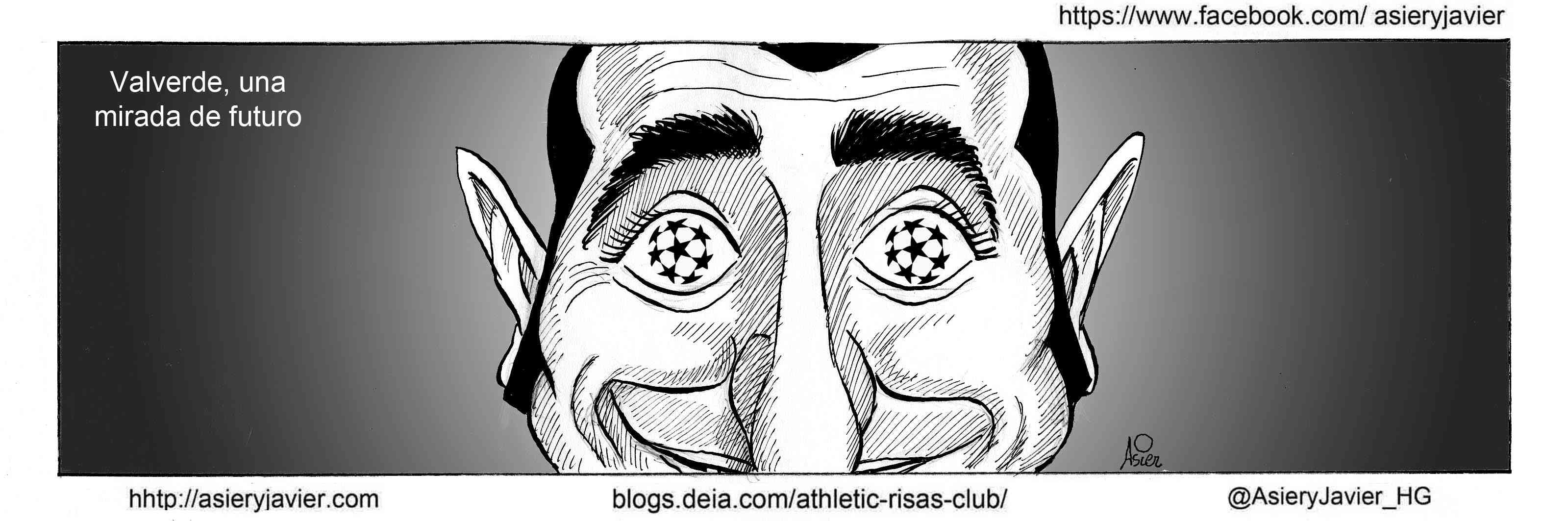 El Athletic de Valverde concluye la Liga con la mira puesta en la previa de Champions . Viñeta