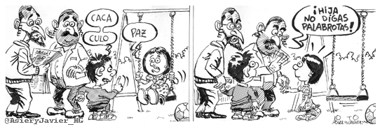 Hay que dar una oportunidad a la PAZ en Palestina. Viñeta.