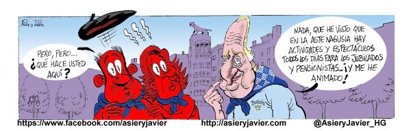 Juan Carlos de Borbón acude a Bilbao a disfrutar de la Aste Nagusia - Semana Grande.