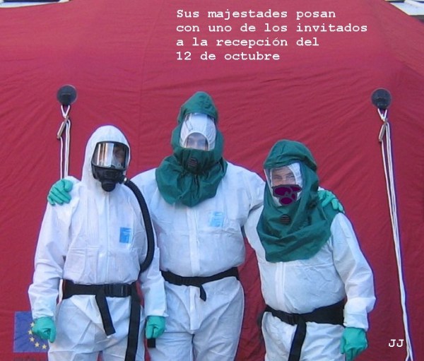 Humor: recepción en el Palacio Real de Madrid con motivo del 12 de octubre