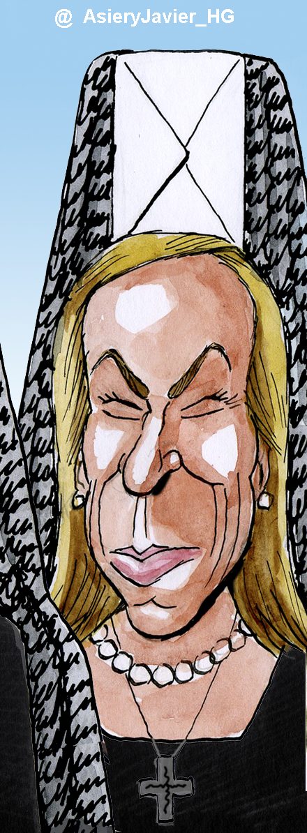 Caricatura de Ana Mato: dimisionaria y penitente