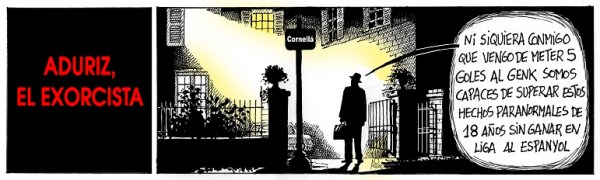 Ni siquiera Aduriz pudo exorcizar la maldición que persigue al Athletic cuando se enfrenta al Espanyol en Barcelona