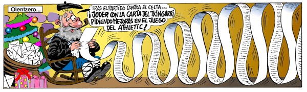 Poco antes de la llegada de Olentzero, el Athletic recibe al Racing en Copa