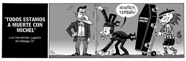 El Athletic podría ser letal para la continuidad de Michel en Málaga